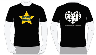 Rock Choir - Unisex Lockdown T-Shirt - Small & Rock Choir Face Covering Bundle