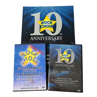 Rock Choir DVD Collection: Rock Choir at Wembley and Rock Choir 10 Year DVD and Commemorative Programme