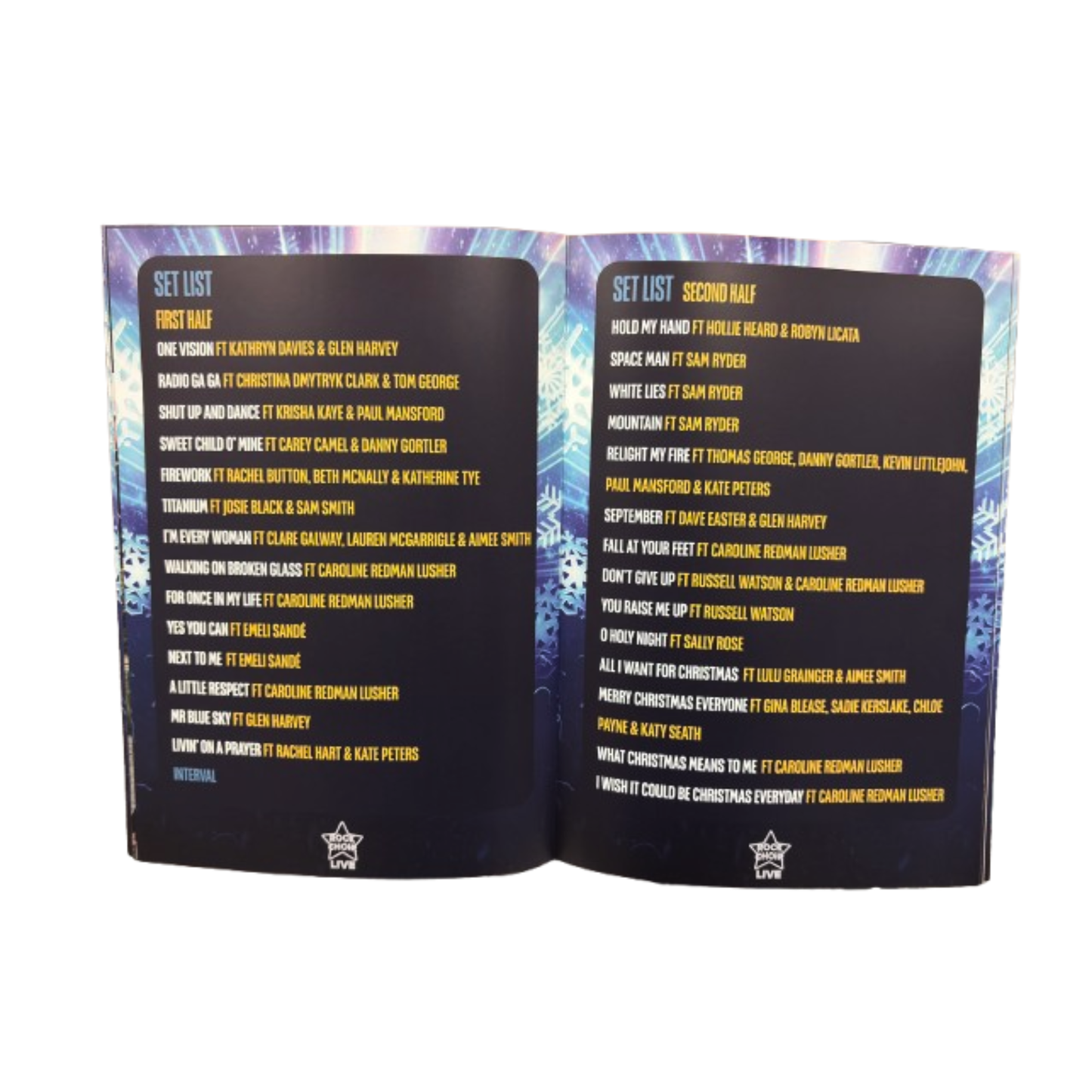 Rock Choir - THE ULTIMATE CHRISTMAS PARTY - Official Souvenir Event Programme