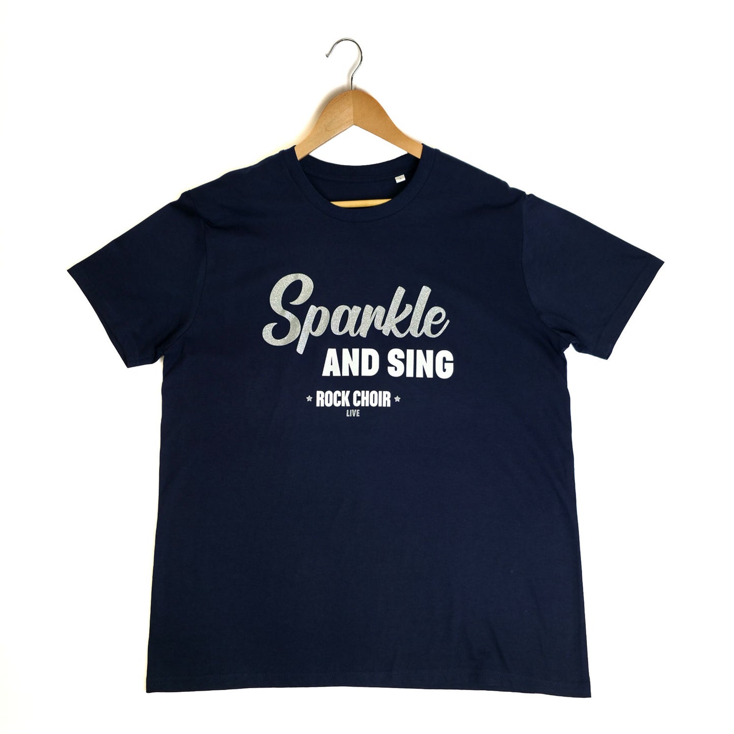 2X-LARGE - Rock Choir LIVE - Unisex Sparkle Blue T-Shirt